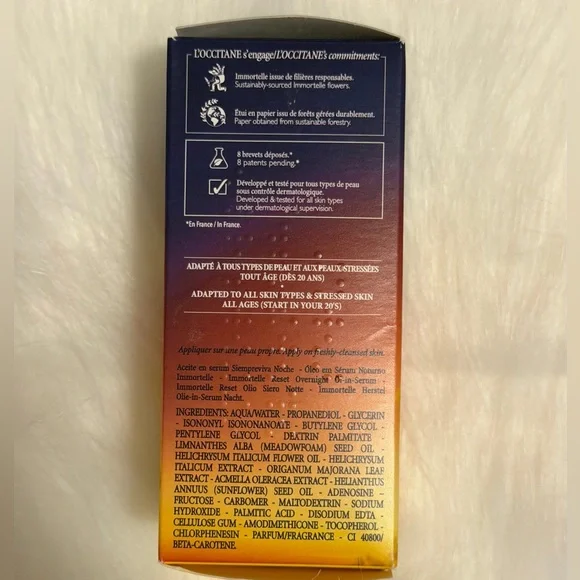 L'OCCITANE Immortelle Reset Oil-in-Serum - Blue, Red, Yellow

NEVER OPENED - Picture 4 of 4